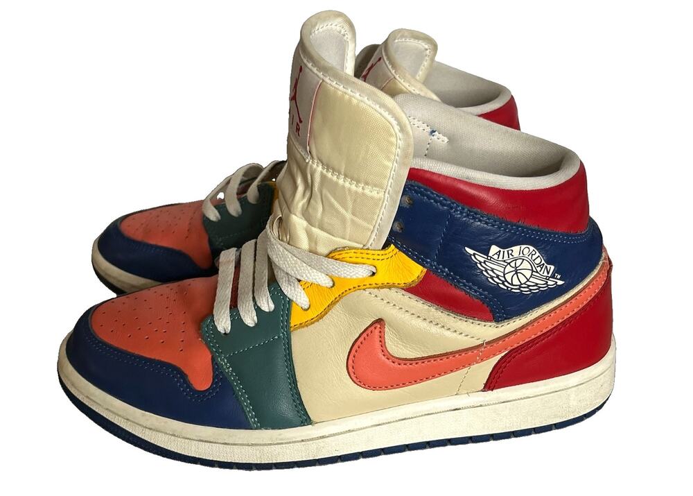 Nike Air Jordan Women’s Size 9 Sneaker 1 Mid SE Multi-Color DN3738-400